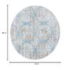 Martha Stewart x SAFAVIEH Area Rug Collection - 6'7" Round, Denim Blue & Ivory, Non-Shedding & Easy Cleaning, Ideal for Living Room, Bedroom, Office, Dining Space (MSR0958L) view 2