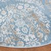 Martha Stewart x SAFAVIEH Area Rug Collection - 6'7" Round, Denim Blue & Ivory, Non-Shedding & Easy Cleaning, Ideal for Living Room, Bedroom, Office, Dining Space (MSR0958L) view 4