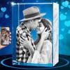 ArtPix 3D Crystal Photo, Valentines Day Personalized Gifts for Women, Wife, Men, Her, Him, Great V-Day Custom Gift With Your Own Photo, Customized Glass 3D Laser Etched Picture Wedding view 1
