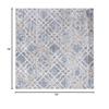 Martha Stewart x SAFAVIEH Area Rug Collection - 6'7" Square, Silver & Ivory, Non-Shedding & Easy Cleaning, Ideal for Living Room, Bedroom, Office, Dining Space (MSR0957G) view 2