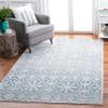 Martha Stewart x SAFAVIEH Area Rug Collection - 4' x 6', Turquoise Blue & Ivory, Non-Shedding & Easy Cleaning, Ideal for Living Room, Foyer, Bedroom, Accent Space (MSR0956K) view 1