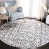 Martha Stewart x SAFAVIEH Area Rug Collection - 6'7" Round, Grey & Ivory, Non-Shedding & Easy Cleaning, Ideal for Living Room, Bedroom, Office, Dining Space (MSR0956F) view 1