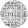 Martha Stewart x SAFAVIEH Area Rug Collection - 6'7" Round, Grey & Ivory, Non-Shedding & Easy Cleaning, Ideal for Living Room, Bedroom, Office, Dining Space (MSR0956F) view 3