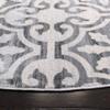 Martha Stewart x SAFAVIEH Area Rug Collection - 6'7" Round, Grey & Ivory, Non-Shedding & Easy Cleaning, Ideal for Living Room, Bedroom, Office, Dining Space (MSR0956F) view 4