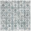 Martha Stewart x SAFAVIEH Area Rug Collection - 6'7" Square, Navy & Ivory, Non-Shedding & Easy Cleaning, Ideal for Living Room, Bedroom, Office, Dining Space (MSR0953N) view 3