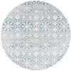 Martha Stewart x SAFAVIEH Area Rug Collection - 6'7" Round, Turquoise Blue & Ivory, Non-Shedding & Easy Cleaning, Ideal for Living Room, Bedroom, Office, Dining Space (MSR0956K) view 3