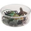 Pioneer Plastics 240C Clear Large Round Plastic Container, 8" W x 3" H, Case of 16 view 2