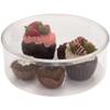 Pioneer Plastics 240C Clear Large Round Plastic Container, 8" W x 3" H, Case of 16 view 3