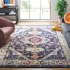 SAFAVIEH Area Rug 8x10 - Madison Collection - Large - Navy & Ivory, Boho Chic Medallion Distressed Design, Non-Shedding & Easy Cleaning, Ideal for Living Room, Bedroom, Office, Dining Space (MAD468N) view 1