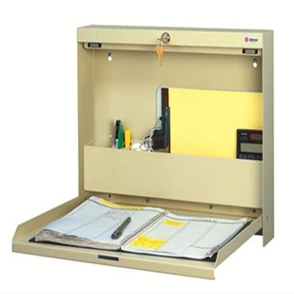 Datum Storage WW-101CHSC Non Locking Wall Write Mounted Desk with Chart Holder & Self Closing Door