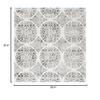 Martha Stewart x SAFAVIEH Area Rug Collection - 6'7" Square, Charcoal & Ivory, Non-Shedding & Easy Cleaning, Ideal for Living Room, Bedroom, Office, Dining Space (MSR0958H) view 2
