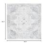 Martha Stewart x SAFAVIEH Area Rug Collection - 6'7" Square, Grey & Beige, Non-Shedding & Easy Cleaning, Ideal for Living Room, Bedroom, Office, Dining Space (MSR8936B) view 2
