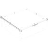 Pioneer Plastics 156C Clear Square Plastic Container, 4.3125" W x 4.3125" D x 1.375" H, Pack of 48 view 1