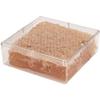 Pioneer Plastics 156C Clear Square Plastic Container, 4.3125" W x 4.3125" D x 1.375" H, Pack of 48 view 2