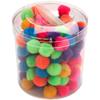 Pioneer Plastics 269C Clear Round Plastic Container with Pinch Style Lid, 5.125" W x 5.125" H, Pack of 12 view 2
