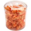 Pioneer Plastics 269C Clear Round Plastic Container with Pinch Style Lid, 5.125" W x 5.125" H, Pack of 12 view 3