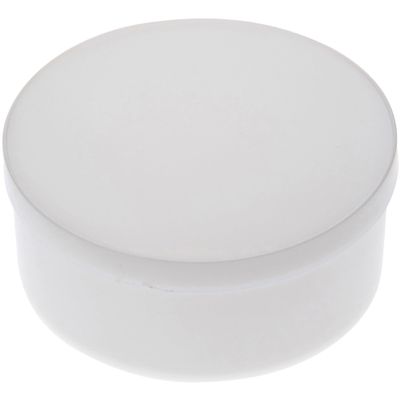 Pioneer Plastics 015CHIPS White Small Round Plastic Container, 3.3125" W x 1.3125" H, Pack of 48