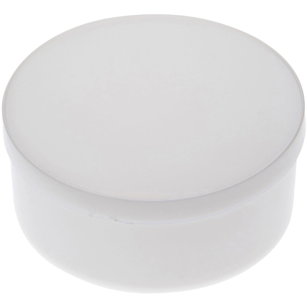 Pioneer Plastics 015CHIPS White Small Round Plastic Container, 3.3125" W x 1.3125" H, Pack of 48