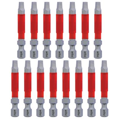 Terminator Impact Power Bit Square, 15 Piece. #3 x 49mm