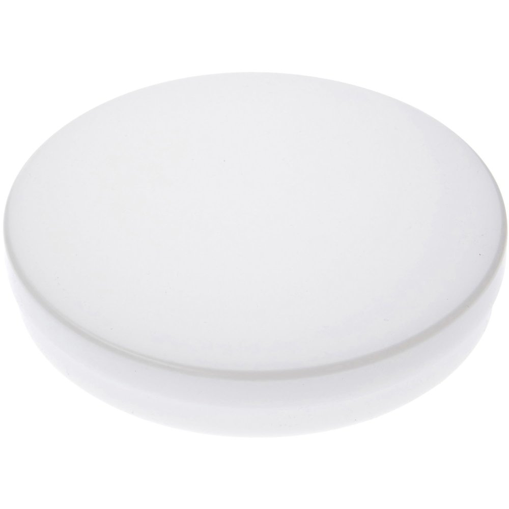 Pioneer Plastics 170CHIPS White Round Petri Dish Plastic Container, 6" W x 1" H, Pack of 4