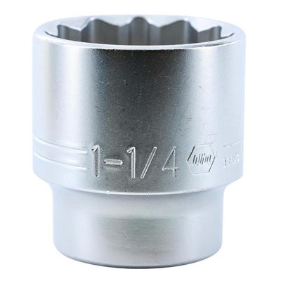 1/2" Dr. Deep Socket, 12 Point, 1-1/4"