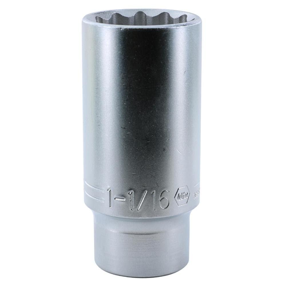 1/2" Dr. Deep Socket, 12 Point, 1-1/16"