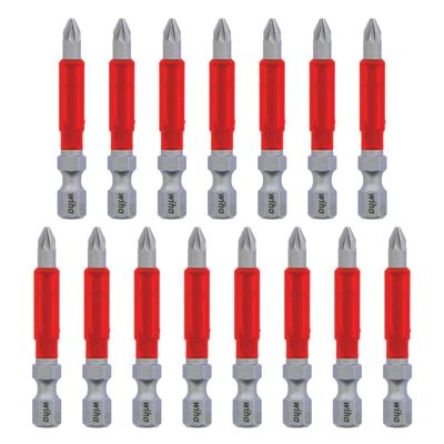 Terminator Impact Power Bit Pozidriv, 15 Piece. #1 x 49mm