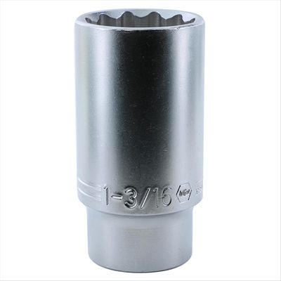 1/2" Dr. Deep Socket, 12 Point, 1-3/16"