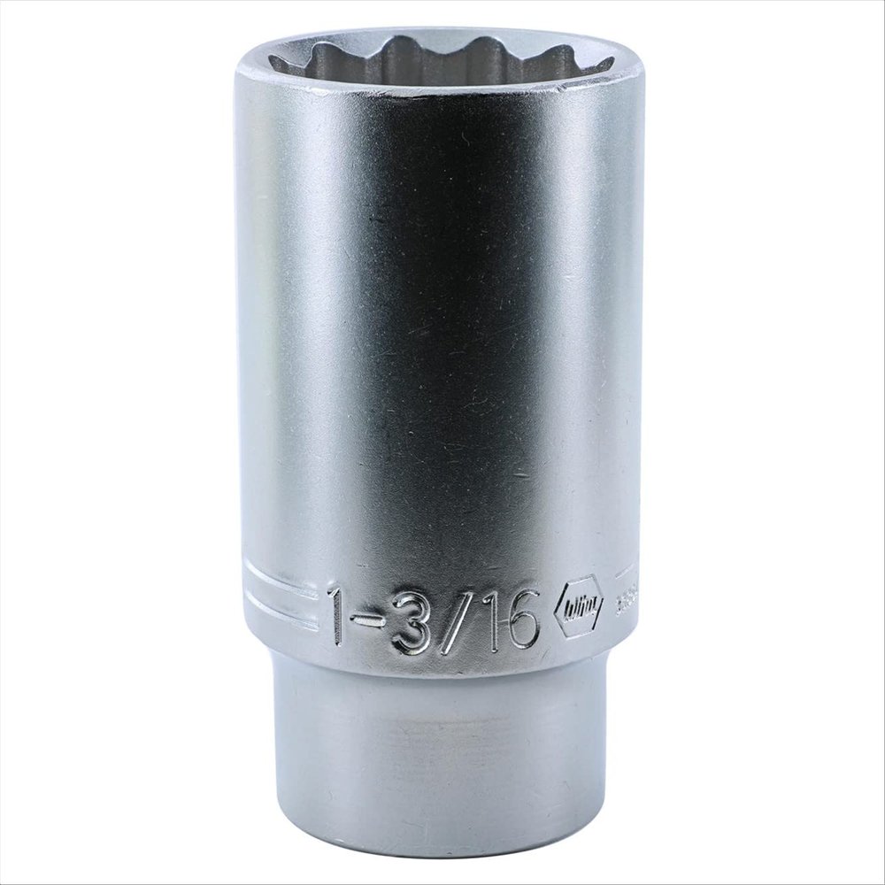 1/2" Dr. Deep Socket, 12 Point, 1-3/16"