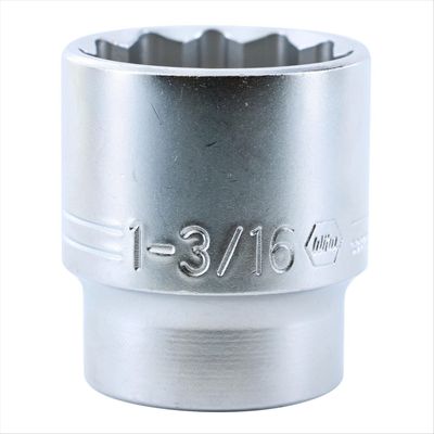 1/2" Dr. Deep Socket, 12 Point, 1-3/16"
