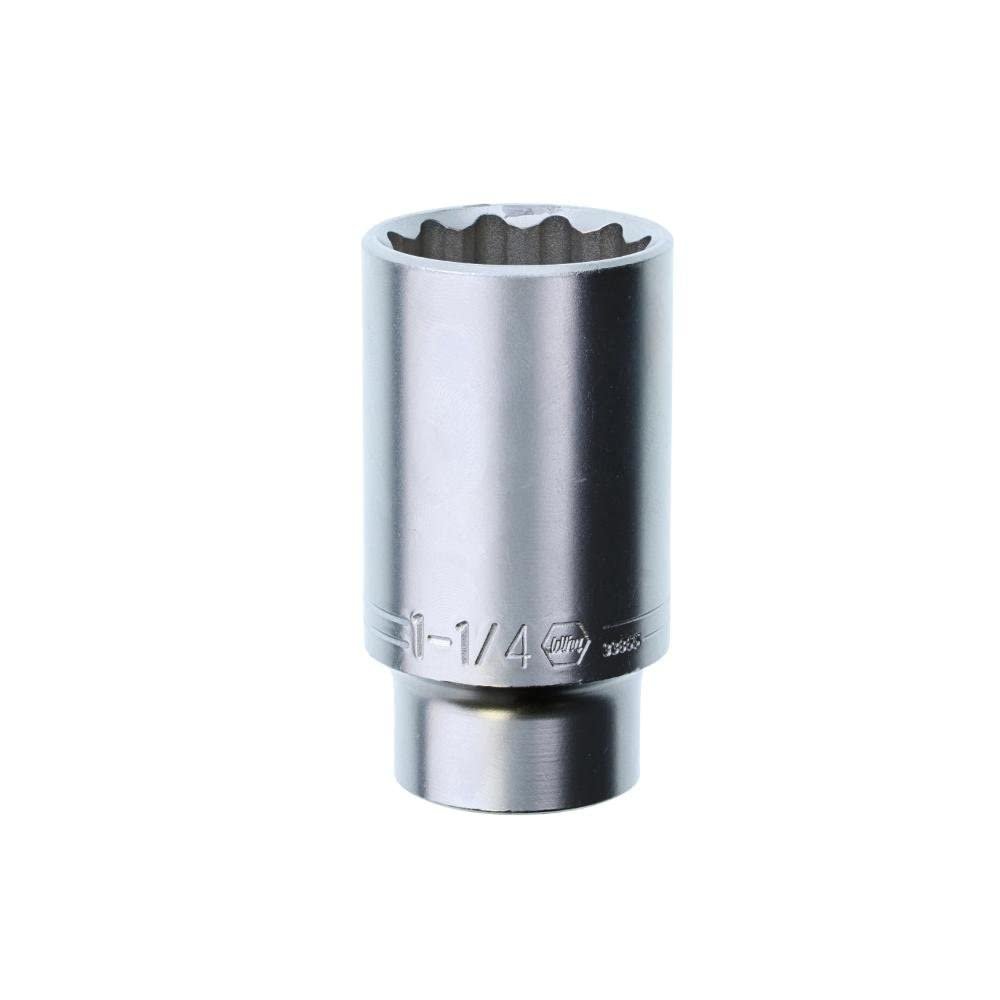 1/2" Dr. Deep Socket, 12 Point, 1-1/4"