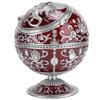 CUEA Non-Fading Metal Ashtray, Ashtray with Lid, Wine Red for Office Home, default view 3
