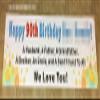 22" X 88" Custom Personalized Happy 50th, 60th, 70th, 80th, 90th, 100th Birthday Party Banner Sign view 3