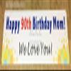 22" X 88" Custom Personalized Happy 50th, 60th, 70th, 80th, 90th, 100th Birthday Party Banner Sign view 4