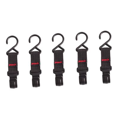 Cabilock 5pcs Camping Hooks High Strength Reusable Tent Rod Hangers for Outdoor Use Versatile Storage Organization for Tents Gardens and More