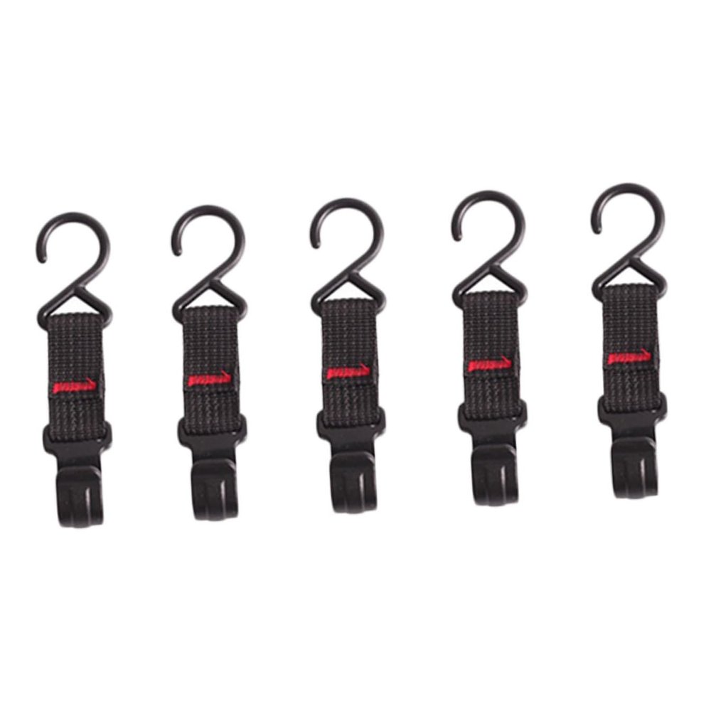 Cabilock 5pcs Camping Hooks High Strength Reusable Tent Rod Hangers for Outdoor Use Versatile Storage Organization for Tents Gardens and More