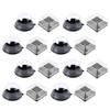 Cabilock 100pcs Moon Cake Boxes Convenient Round Bakery Packaging Black Storage Containers for -yolk Cookies Easy to Assemble Food Cover Transparent Design view 1