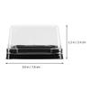 Cabilock 100pcs Moon Cake Boxes Convenient Round Bakery Packaging Black Storage Containers for -yolk Cookies Easy to Assemble Food Cover Transparent Design view 2