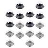 Cabilock 100pcs Moon Cake Boxes Convenient Round Bakery Packaging Black Storage Containers for -yolk Cookies Easy to Assemble Food Cover Transparent Design view 4