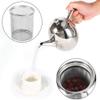 1.5 Litre Stainless Steel Coffee Jug,Thickened Flat Bottom Tea Carafe Mirror Gloss Finished,Filter Included for Home Hotel Cafe Bar Restaurant,1.5L view 3