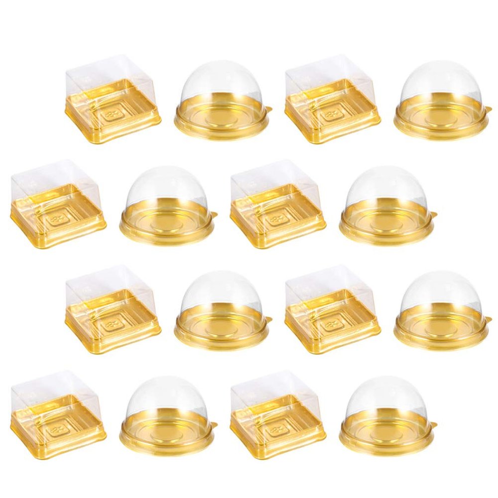 Cabilock 100pcs Boxes Portable Multi-purpose Packing Containers for and Desserts Design for Bakeries and Parties