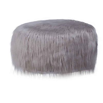 Anti-Skid Stool Cover Bean Bag Chair (No Filler) Multi-Funcation Bean Bag Cover for Adults and Kids in Living Room Bedroom,Gray