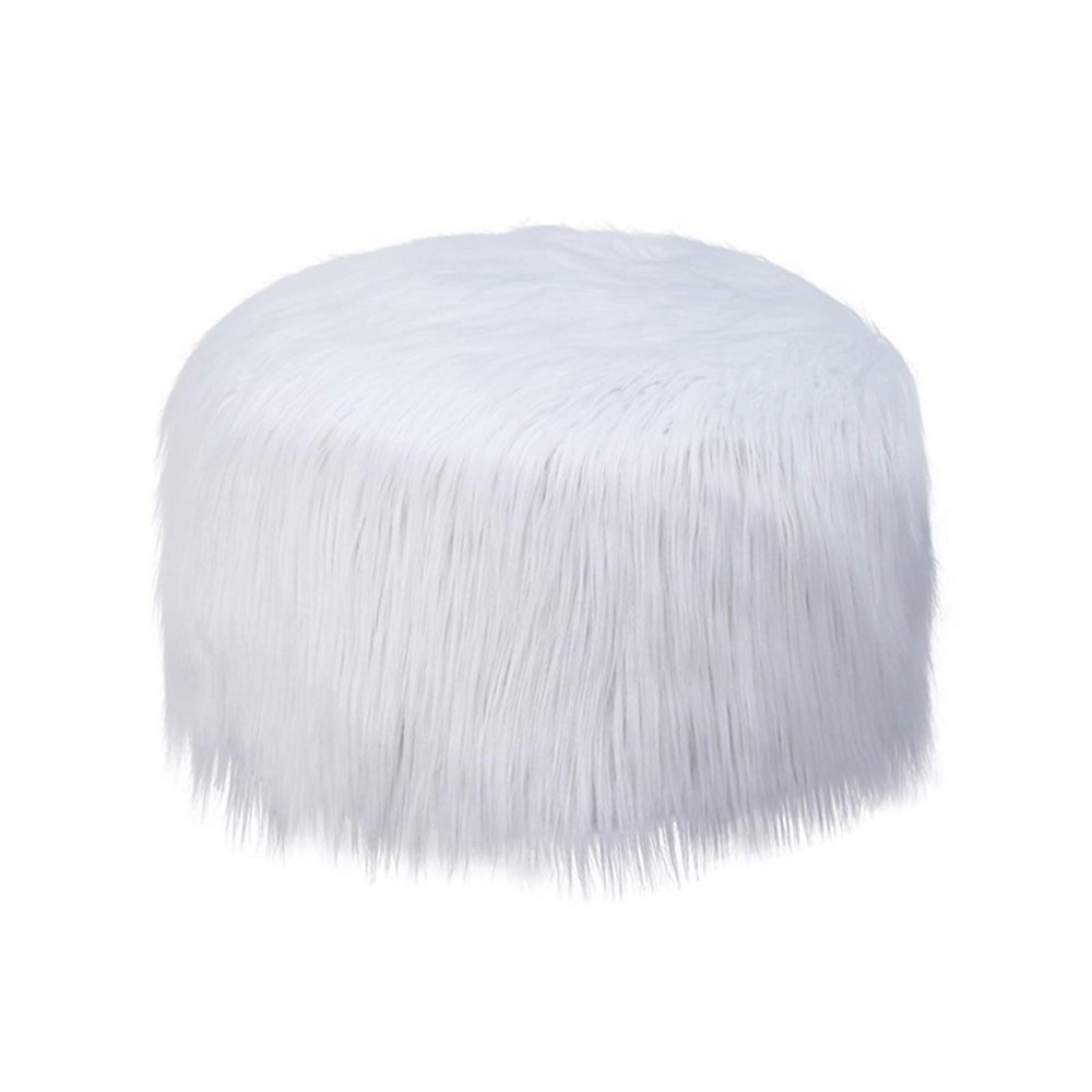 Anti-Skid Stool Cover Bean Bag Chair (No Filler) Multi-Funcation Bean Bag Cover for Adults and Kids in Living Room Bedroom,White