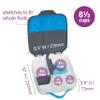 b.box Lunch Box for Big Eaters All Ages - 8.5 Cup Leak Proof Bento Box with 4 Compartments, School Lunch Container with Ice Pack, Dishwasher Safe, BPA-Free, PFAS-Free - Blue Slate view 4