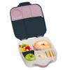 b.box Lunch Box for Big Eaters All Ages - 8.5 Cup Leak Proof Bento Box with 4 Compartments, School Lunch Container with Ice Pack, Dishwasher Safe, BPA-Free, PFAS-Free - Indigo Rose view 1