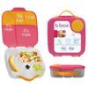 b.box Lunch Box for Big Eaters All Ages - 8.5 Cup Leak Proof Bento Box with 4 Compartments, School Lunch Container with Ice Pack, Dishwasher Safe, BPA-Free, PFAS-Free - Strawberry Shake view 1