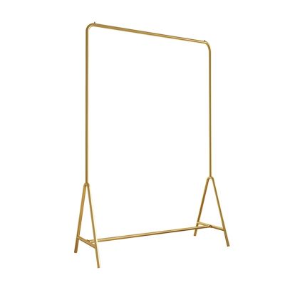 XINGLL Metal Coat Racks Modern, Single-Pole Load-Bearing Strong, Bedroom Office Cloakroom Hallway Entryway Storage Furniture, Three Colors (Color : Gold, Size : 120cmx40cmx150cm)