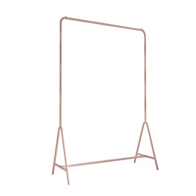 XINGLL Metal Coat Racks Modern, Single-Pole Load-Bearing Strong, Bedroom Office Cloakroom Hallway Entryway Storage Furniture, Three Colors (Color : Pink, Size : 100cmx40cmx150cm)