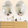 20 x 28 Inch Frameless Oval Mirror for Bathroom, Tempered Glass Over Sink Wall Mirror with Beveled Edge, Modern Decorative Vanity Mirror for Bedroom, Entryway, Easy Install view 2