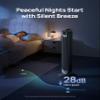 Dreo Tower Fan 42 Inch,Quiet Oscillating Bladeless Fan with Remote, 6 Speeds, 4 Modes, LED Display, 12H Timer, Black Floor Standing Fan Powerful for Indoor Home Bedroom Office Room view 3